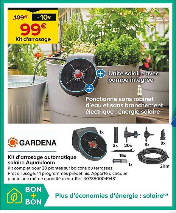 découvrez l'arrosage intelligent avec le gadget gardena à seulement 16,60 € chez but. simplifiez l'arrosage de votre jardin grâce à cette solution innovante et économique.